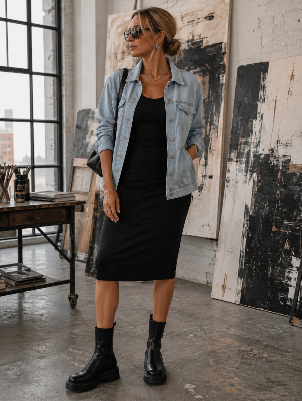 Thread & Supply Jackie Denim Jacket 2X Light Wash Tencel Soft Lyocell